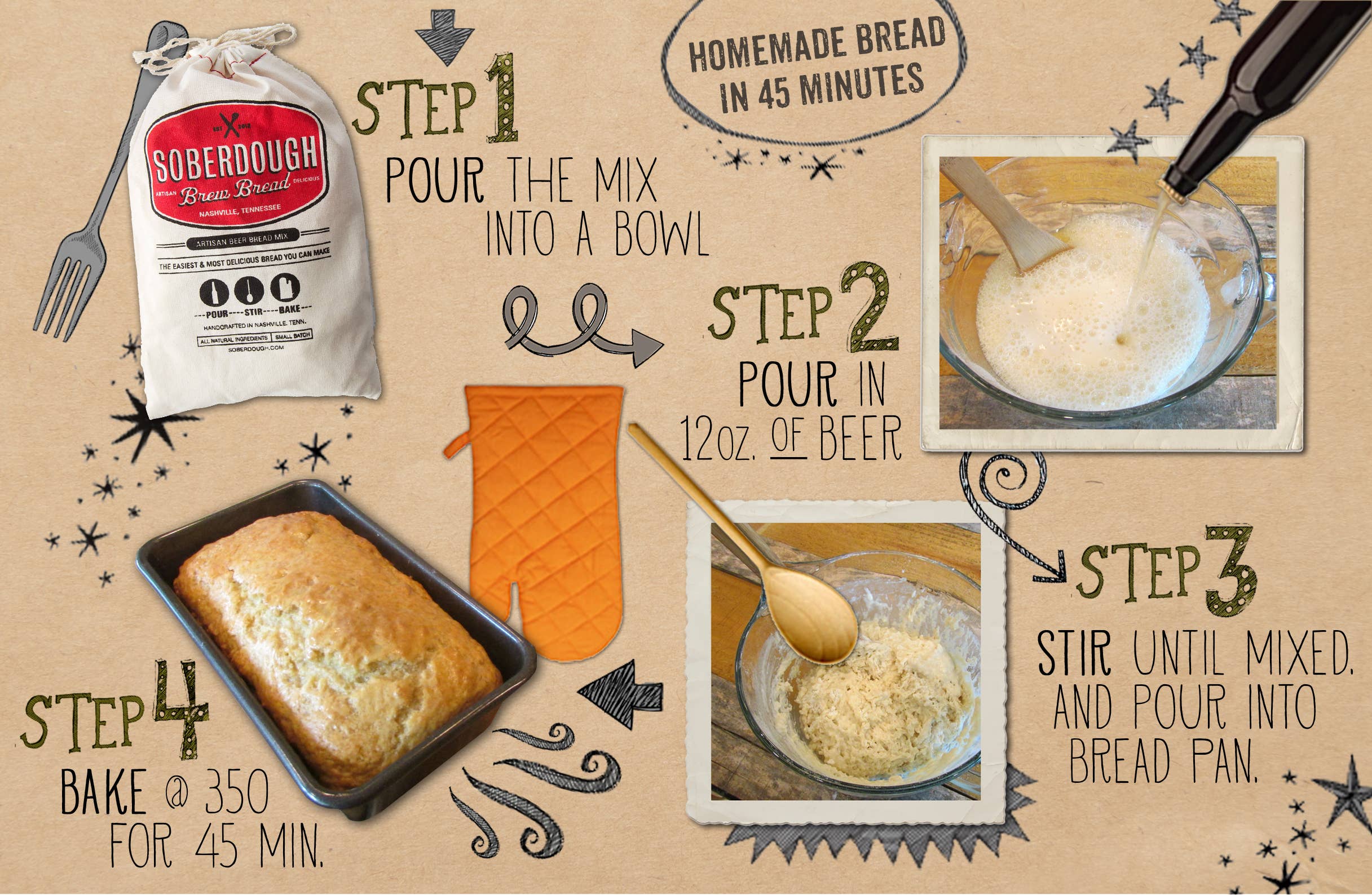 Cheesy Garlic Beer Bread Mix