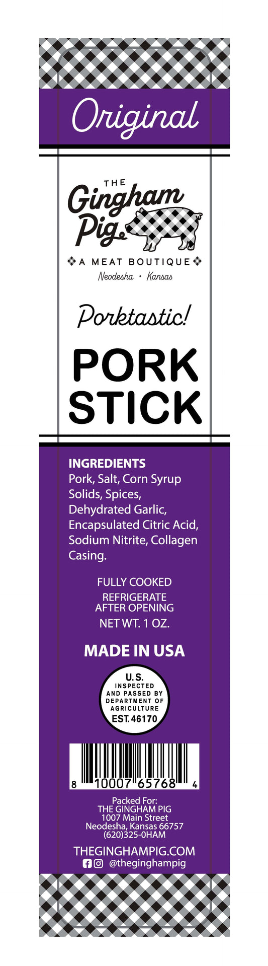 Original Pork Snack Stick - 1 oz.
