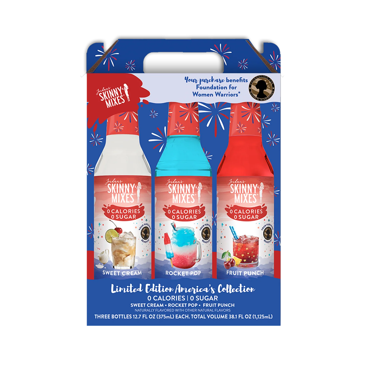 USA Trio Gift Set - Rocket Pop, Sweet Cream & Fruit Punch Syrup (Sugar Free) - 375ml