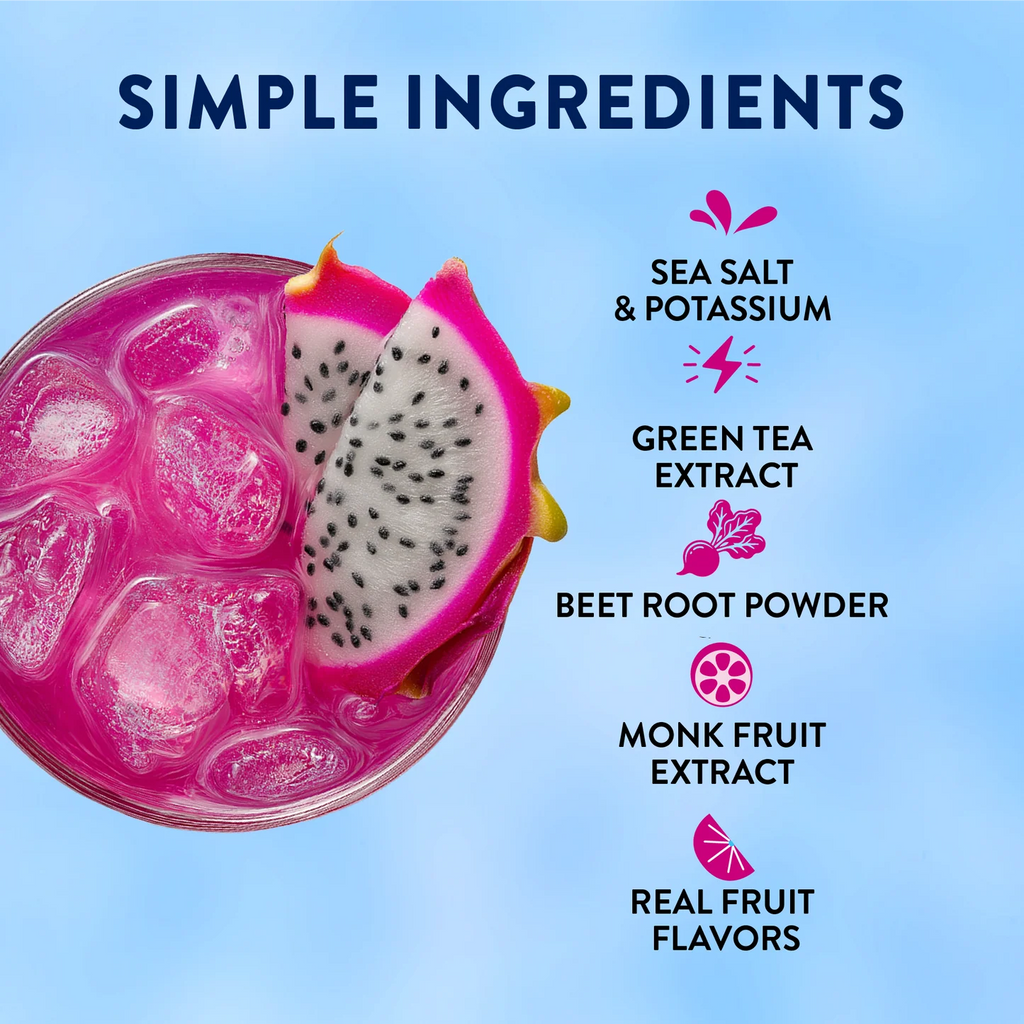 Jordan's Skinny Mixes Refresher Stix | Mango Dragon Fruit (16 count)