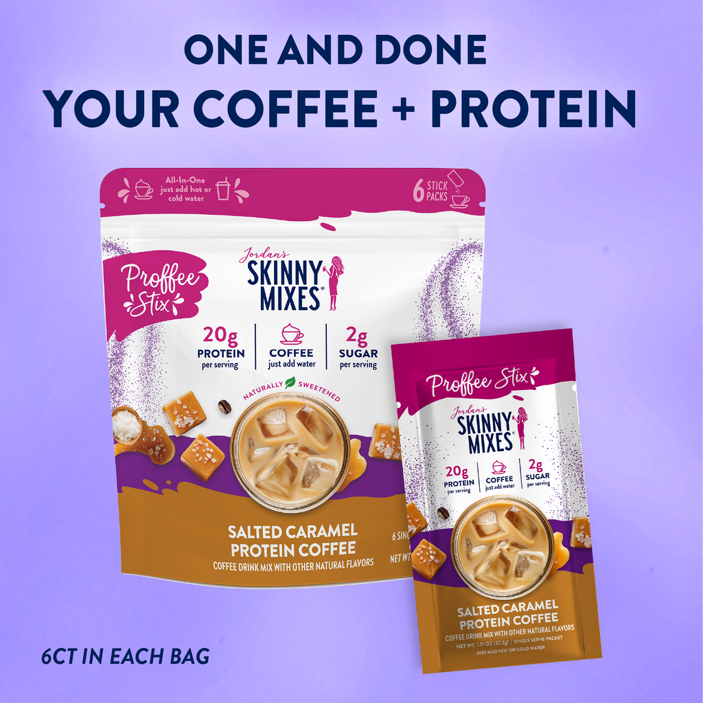 Jordan's Skinny Mixes Profee Stix | Salted Caramel (6 count)