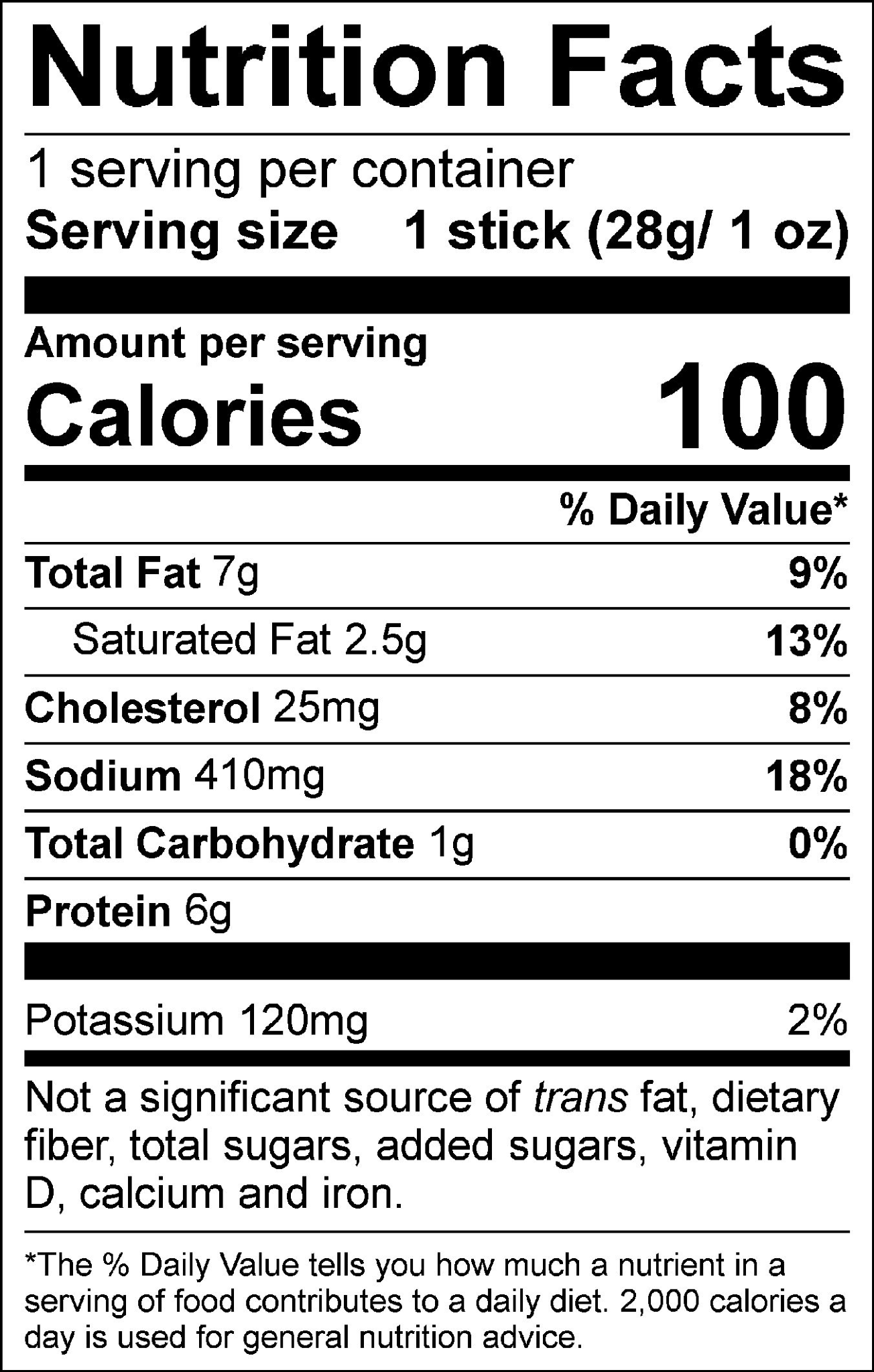 Original Pork Snack Stick - 1 oz.
